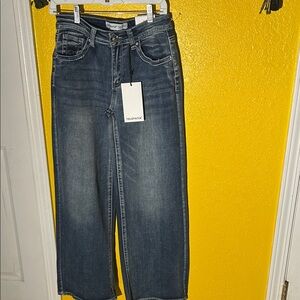 Telepathe Dark Blue Flare Women's Jeans